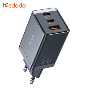 شارژر آداپتور دیواری 3پورت 67وات مدل MCDODO CH-1541 GaN5 PRO مک دودو