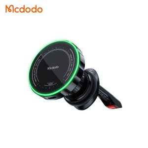 هولدر دریچه کولری و شارژر وایرلس 15وات مک دودو مدل MCDODO CH-5120 بهمراه کابل شارژ
