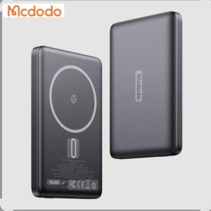 پاوربانک وایرلس مگ سیف 20وات 10000 مک دودو مدل MCDODO MC-465 بهمراه کابل شارژ