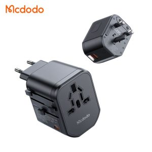 آداپتور شارژ سریع 20وات و تبدیل پریز همه کاره مسافرتی مدل MCDODO CP-3471 مک دودو
