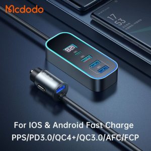 شارژر فندکی 5 پورت 107 وات مدل MCDODO CC-1900 مک دودو