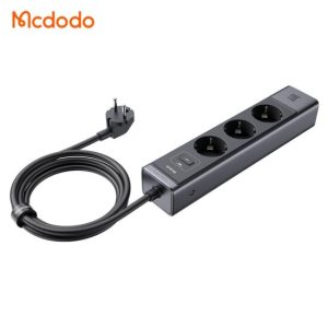 آداپتور شارژر 30 وات و چند راهی محافظ برق مدل MCDODO GaN CH-0620 مک دودو