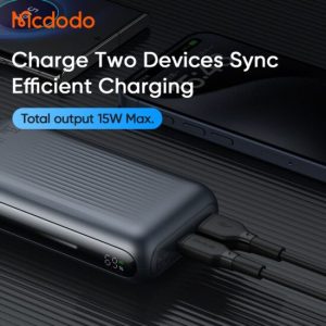 پاوربانک 33 وات ظرفیت 10000 مک دودو مدل MCDODO MC-4530 بهمراه کابل شارژ